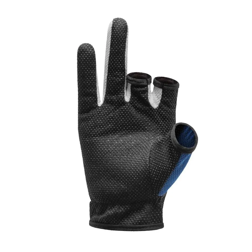 1 Pair Fishing Gloves Outdoor Sports Mittens Outdoor 3 Fingers Cut Waterproof Anti-Slip Sports Fish Equipmentguantes de pesca