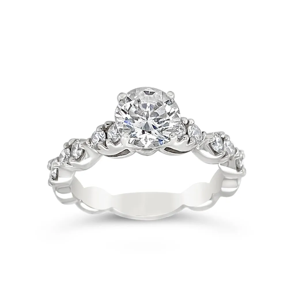 A. Jaffe Diamond Semi-Mount Engagement Ring (0.48 ct. tw.)