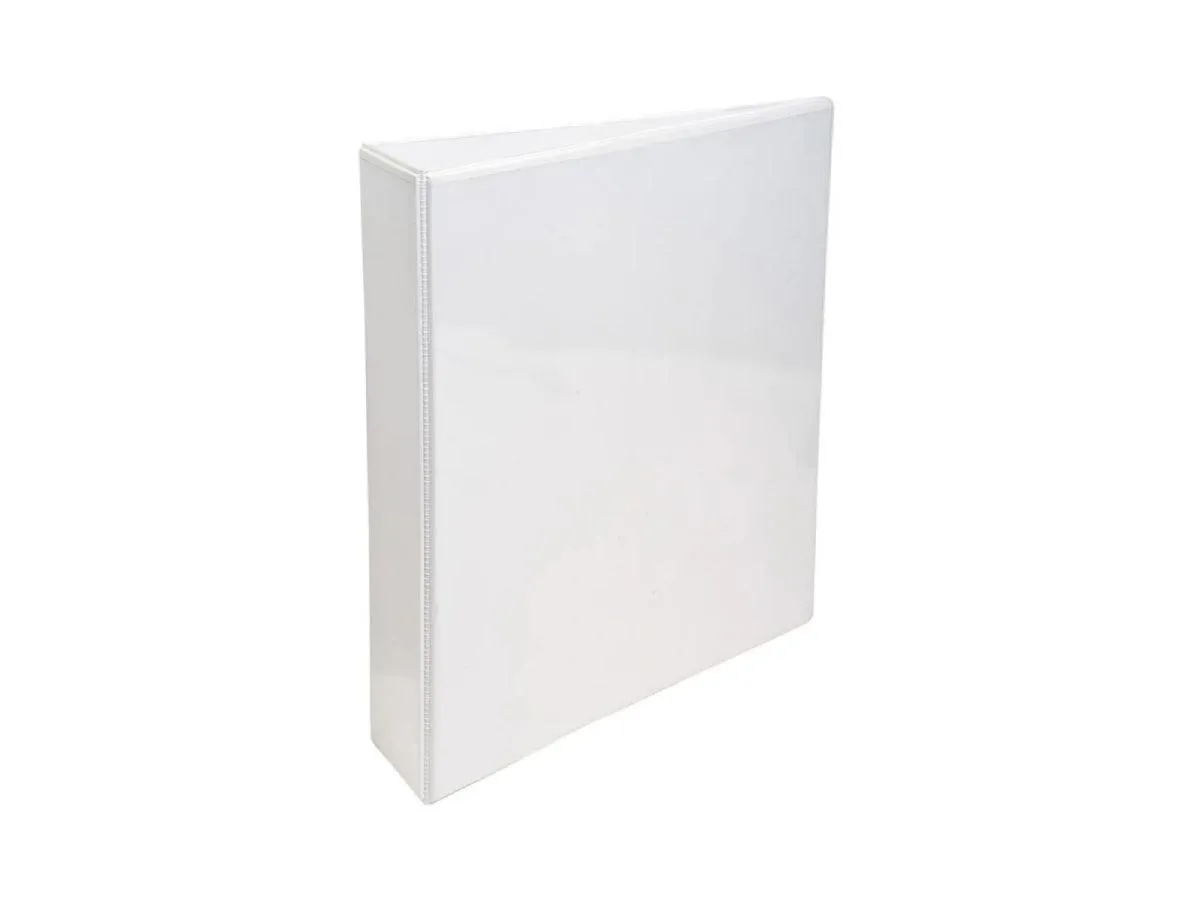 Alpha Presentation Binder 3 Rings A4, 89mm Spine, White (309)