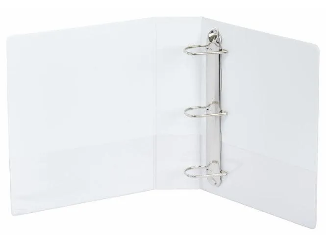 Alpha Presentation Binder 3 Rings A4, 89mm Spine, White (309)