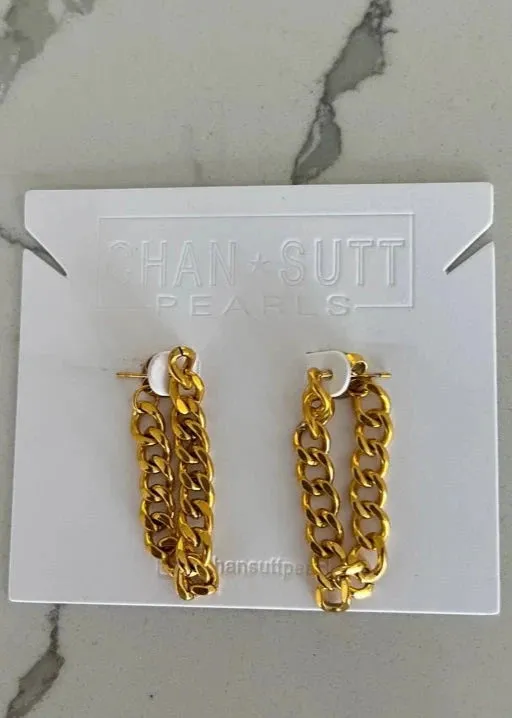 Chain Loop Water-Resistant Earrings