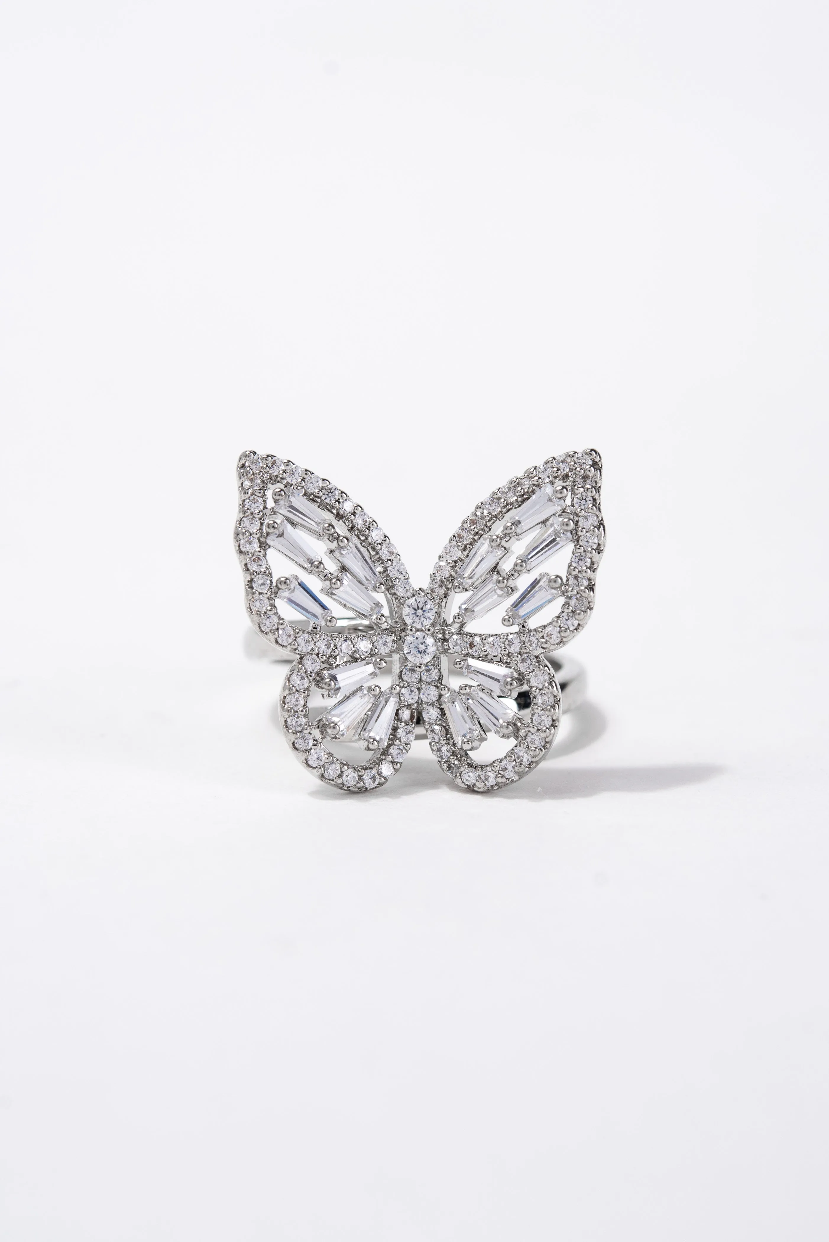 Clarissa CZ Butterfly Rhinestone Ring
