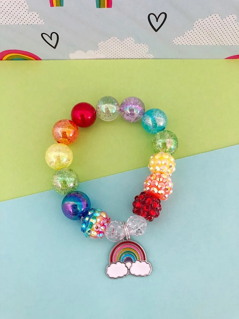 Classic Rainbow Charm Bracelet - Customizable