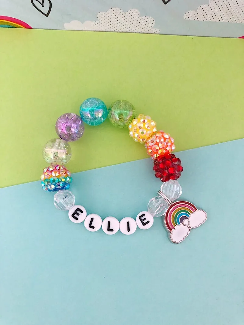 Classic Rainbow Charm Bracelet - Customizable
