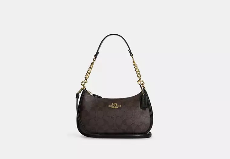 Coach Teri Shoulder Bag In Signature Canvas