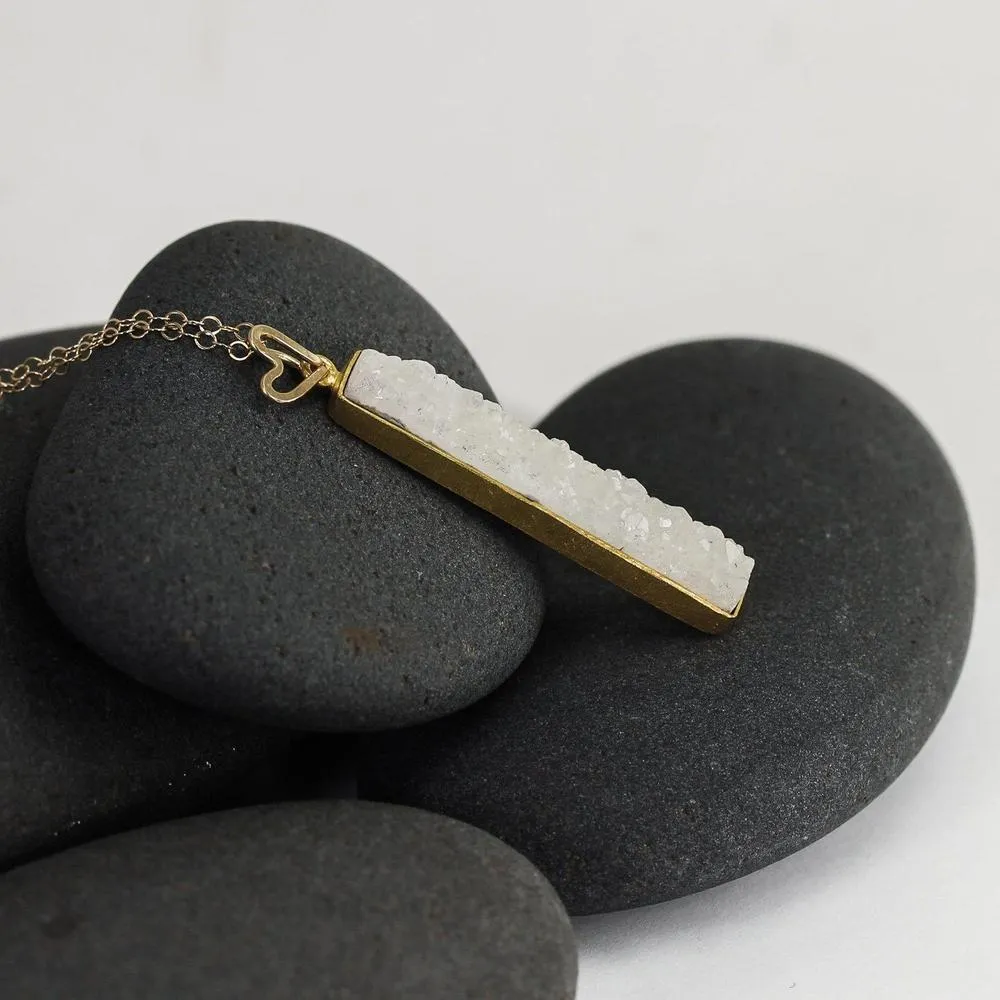 Cream Druzy Necklace