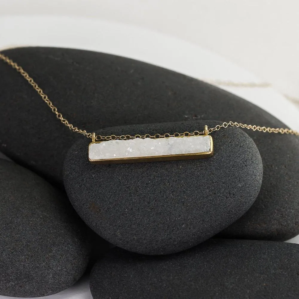 Cream Druzy Necklace