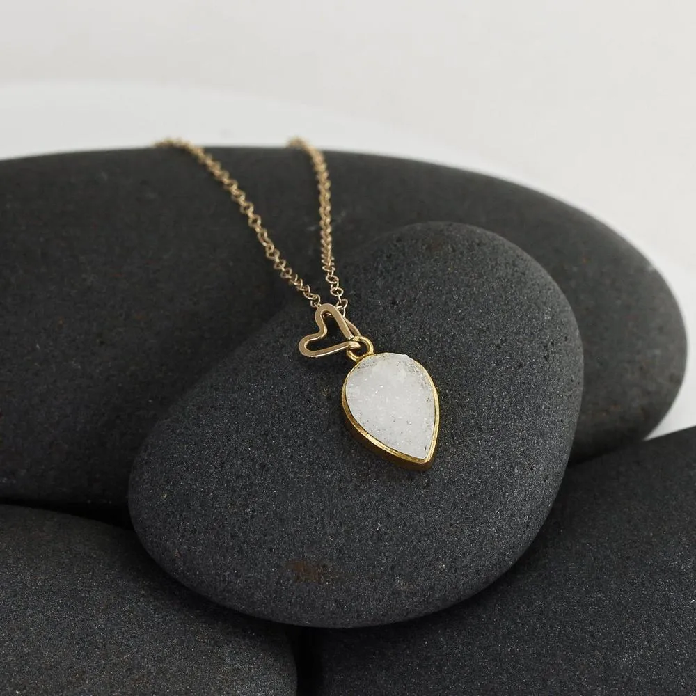 Cream Druzy Necklace