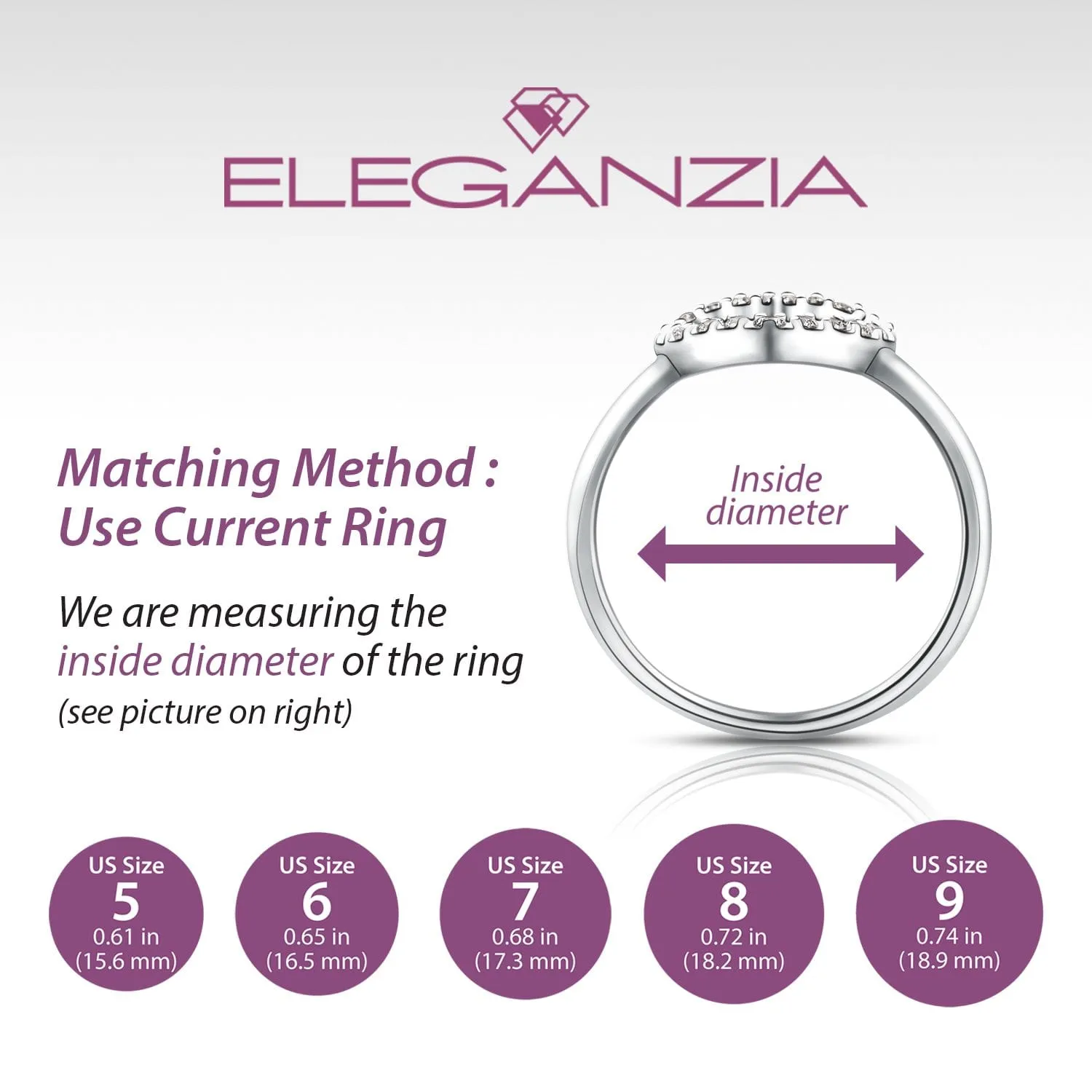 CZ Open Heart Rings Sterling Silver