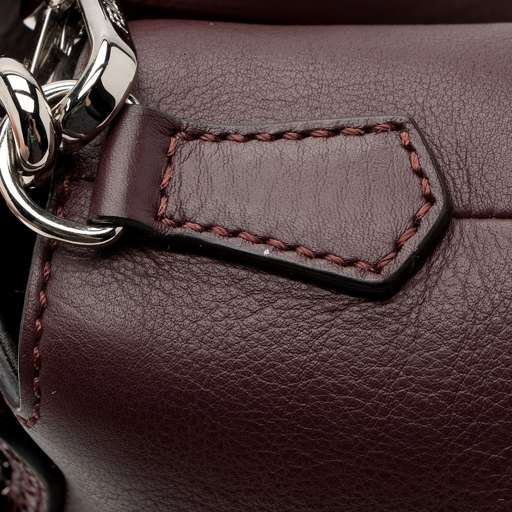 Fendi Calfskin Python By The Way Small Boston Bag (SHF-yJjZI0)