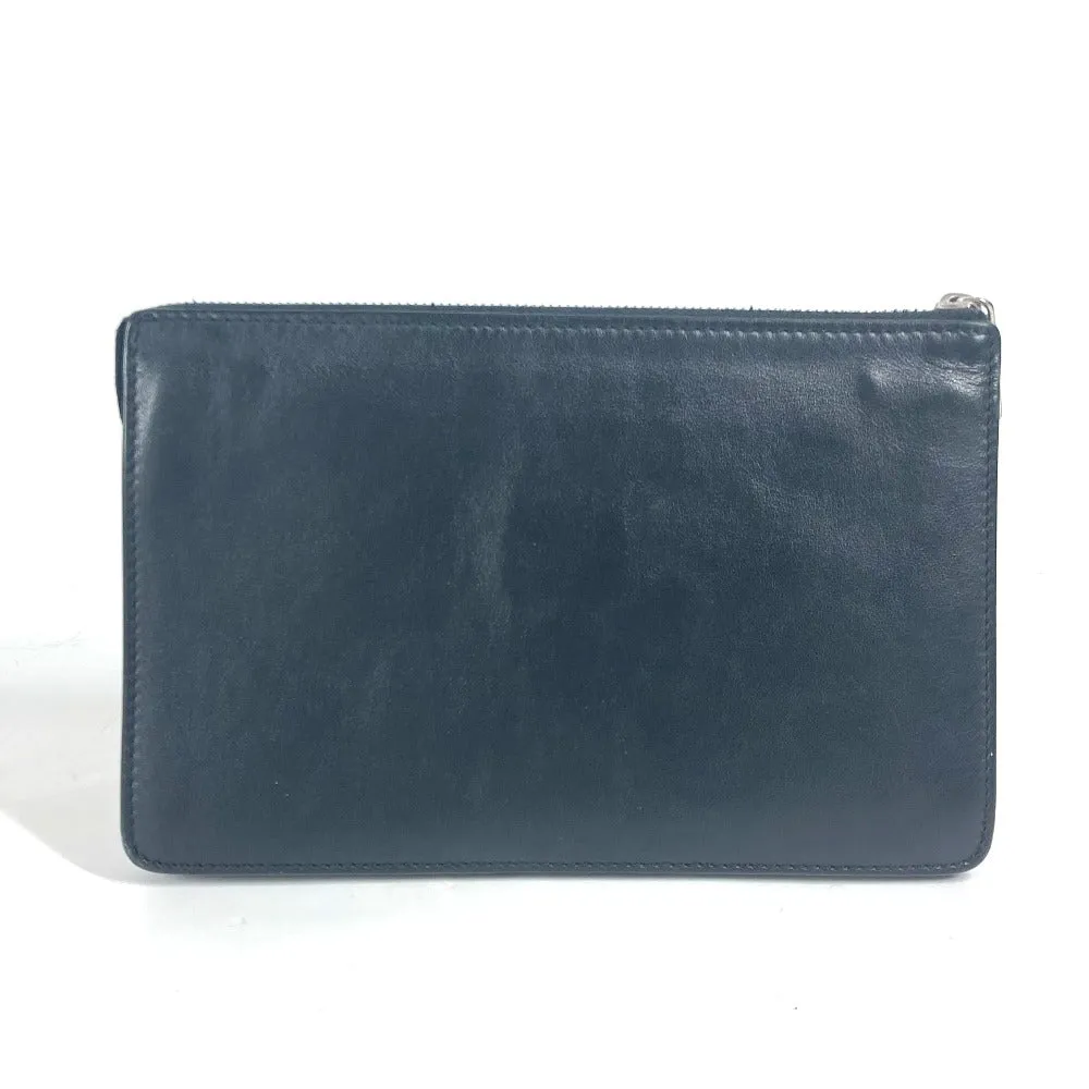 FENDI Clutch bag 7VA350 leather black Monster Bugs mens Used