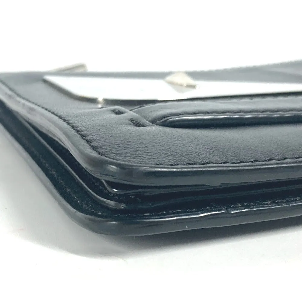 FENDI Clutch bag 7VA350 leather black Monster Bugs mens Used