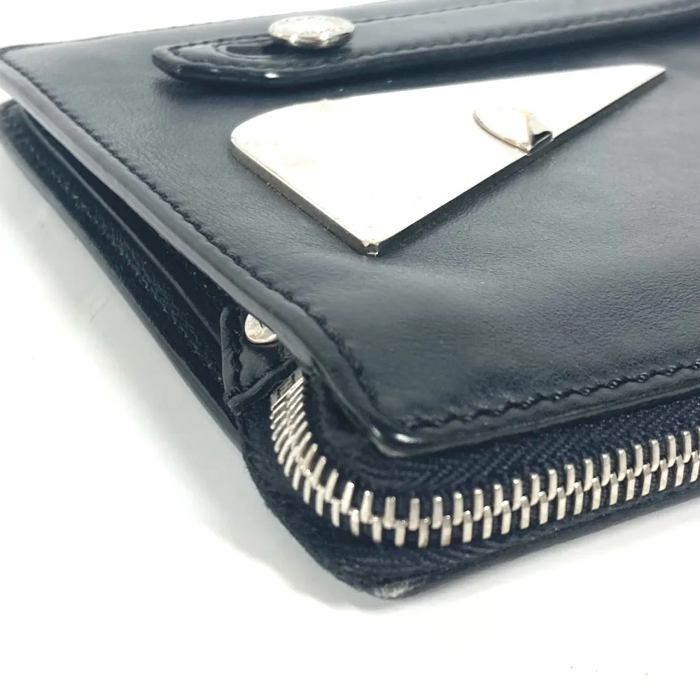 FENDI Clutch bag 7VA350 leather black Monster Bugs mens Used