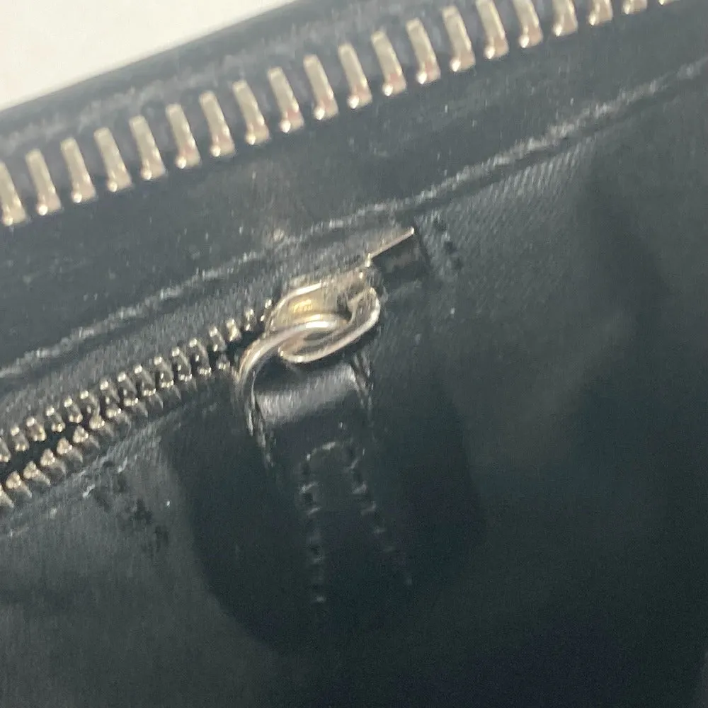 FENDI Clutch bag 7VA350 leather black Monster Bugs mens Used
