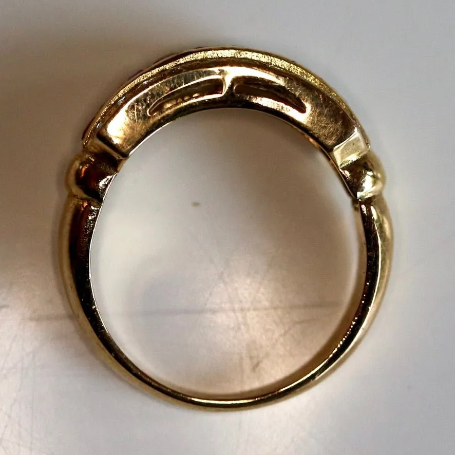 Geordi 14k Gold, Ruby and Diamond Ring