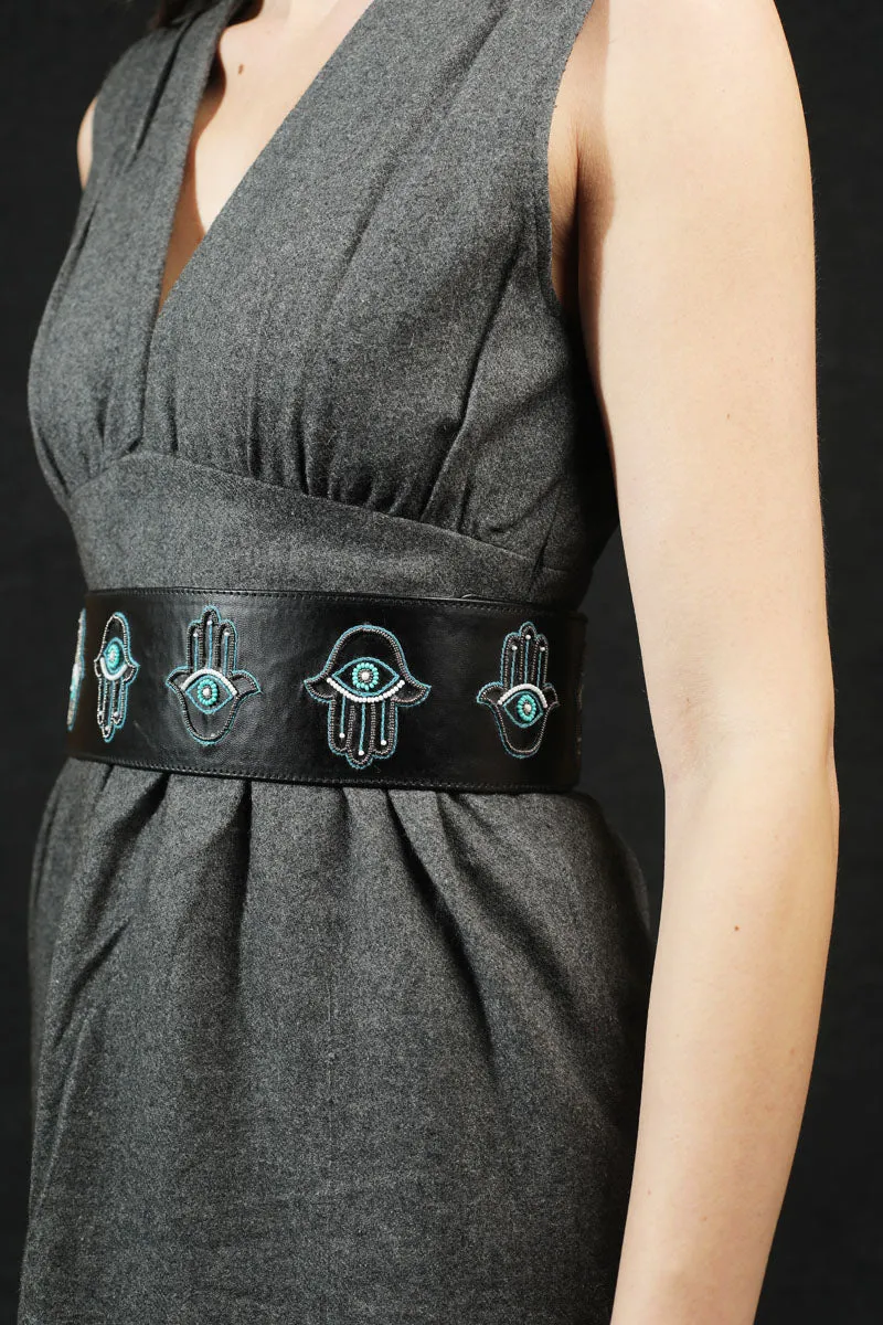 Hamsa Embroidered Handcrafted Belt