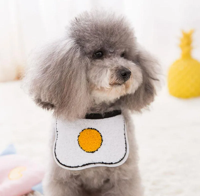 Lace up small and medium dog cat scarf pet bib scarf