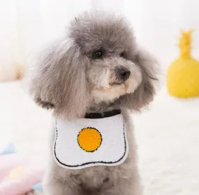Lace up small and medium dog cat scarf pet bib scarf