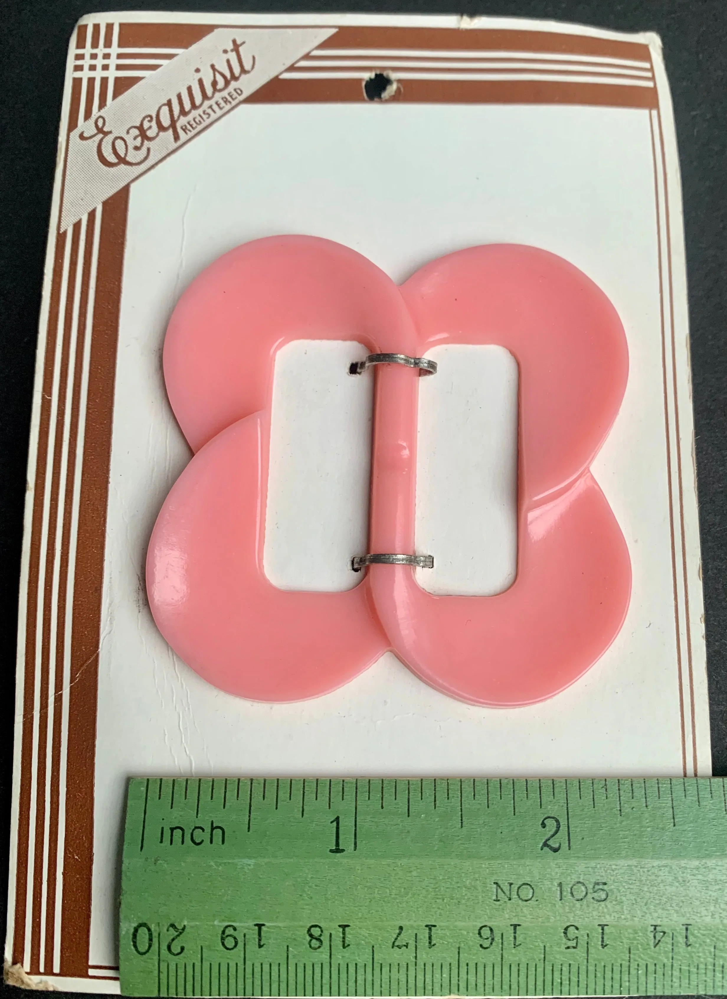 Lovely Soft Pink Deco 6cm Belt Buckle