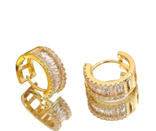 Micro Inlaid Rhinestone Stud Earrings