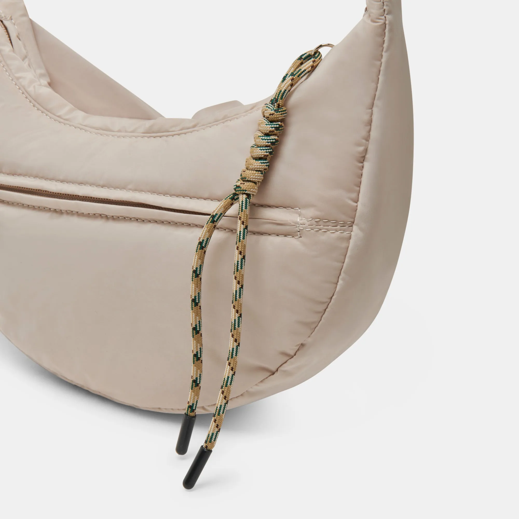 NANCY SHOULDER BAG TAUPE NYLON