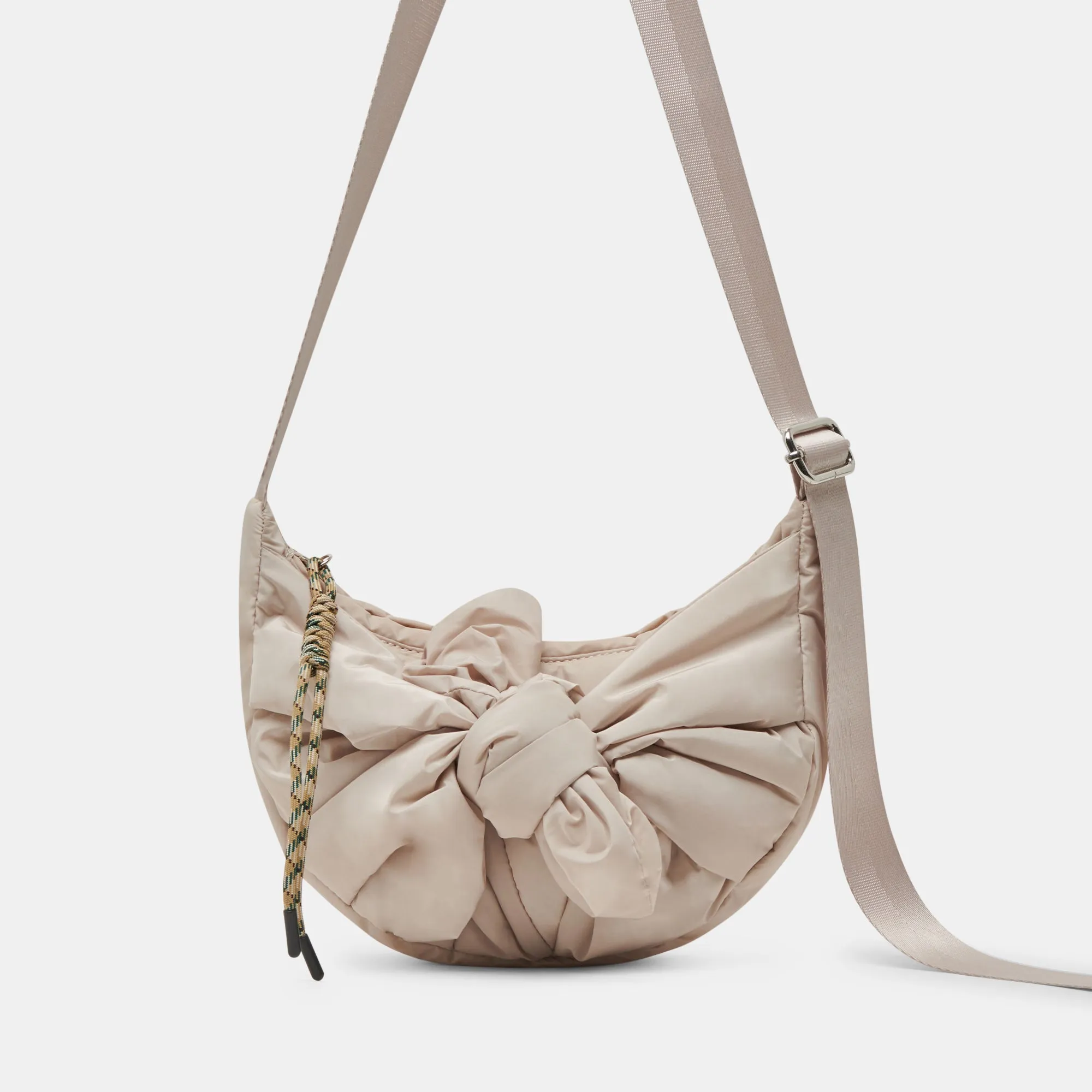 NANCY SHOULDER BAG TAUPE NYLON