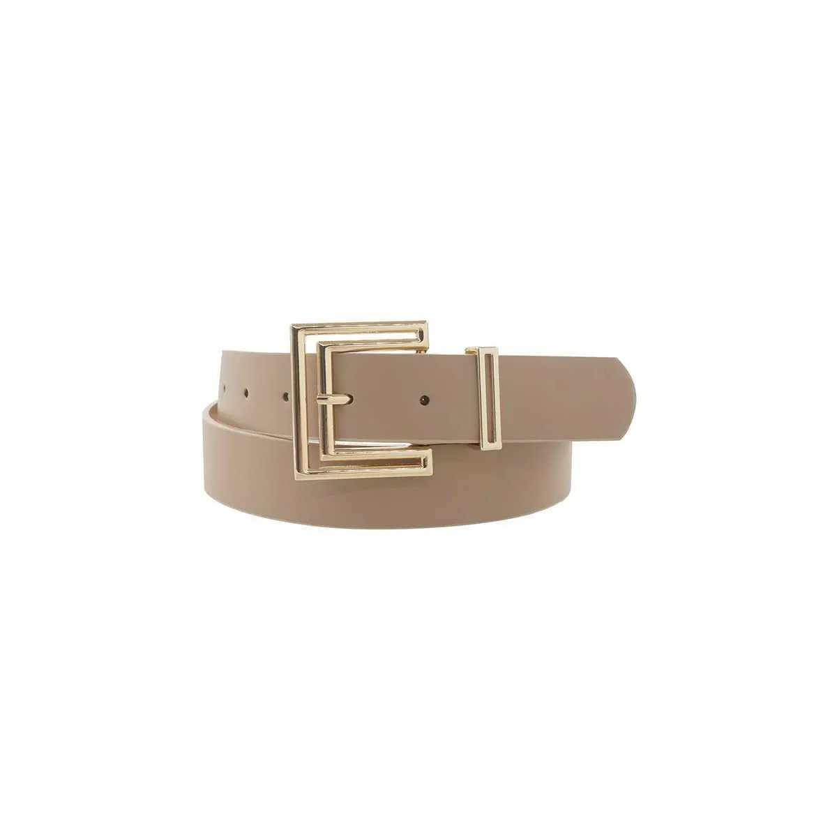 Outline Cutout Square Buckle Belt