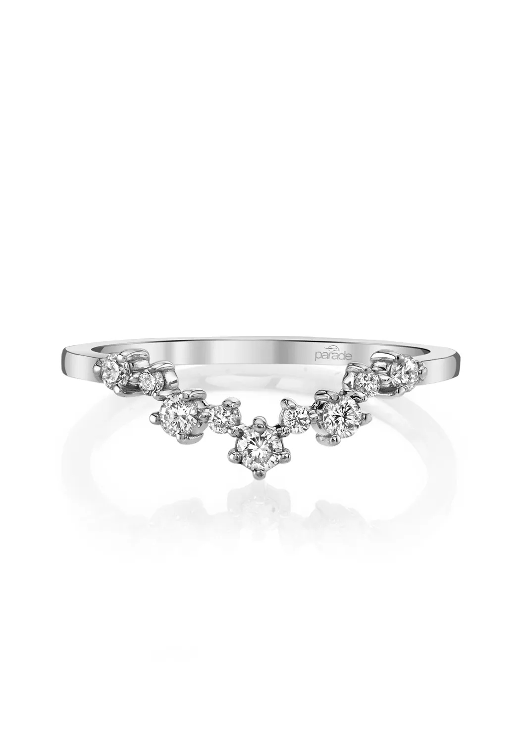 Parade Design Lumiere 18K Gold Diamond Chevron Star Band | Choose Gold