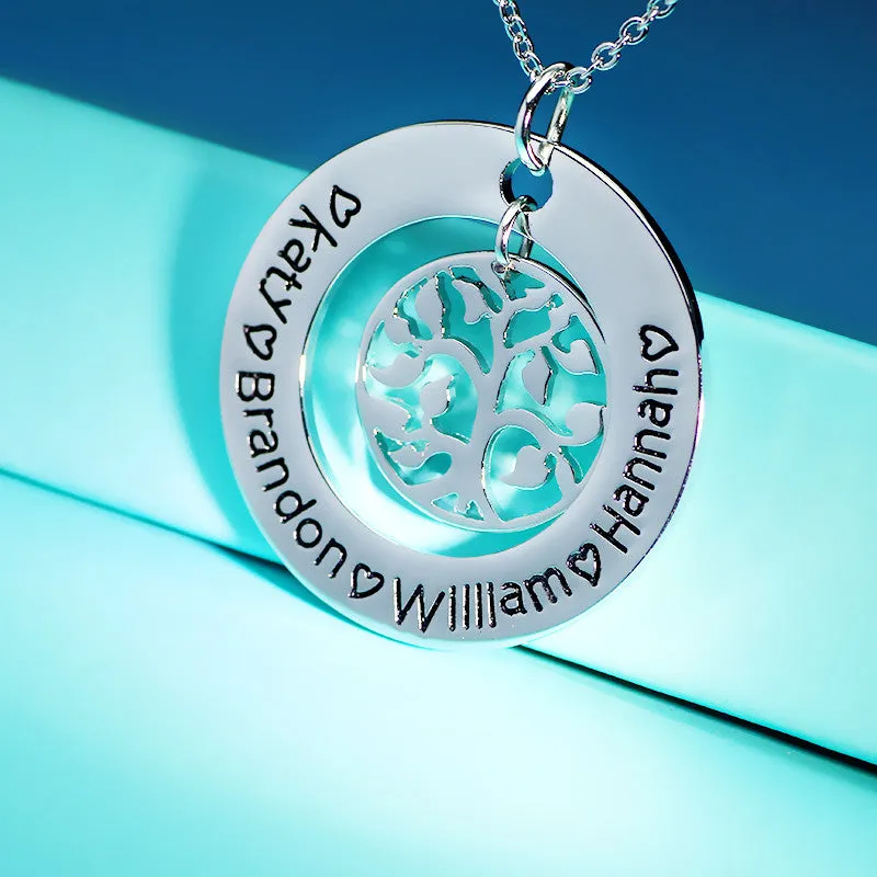 Personalized Tree of Life Pendant