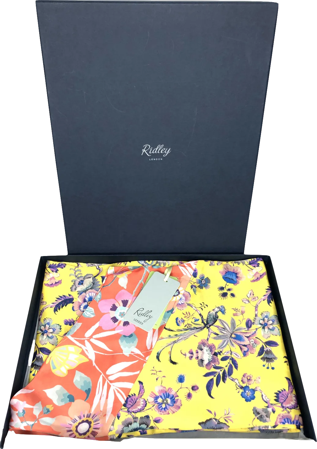 Ridley London Multicoloured Silk Satin Scarf One Size