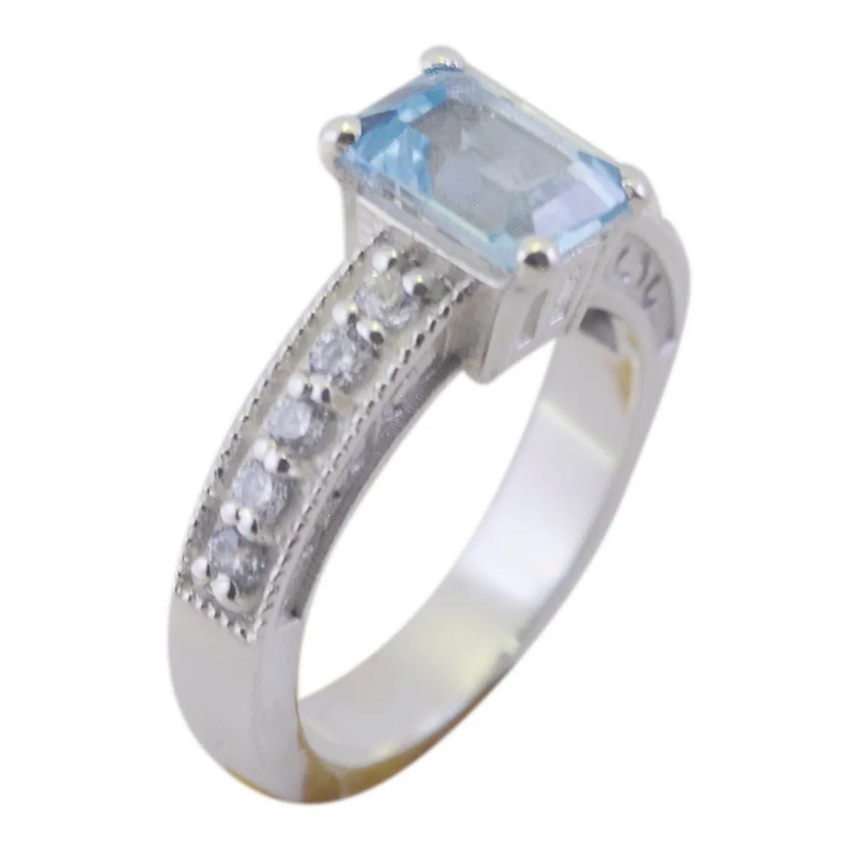 Riyo Bonny Gemstones Blue Topaz 925 Sterling Silver Rings Most Item