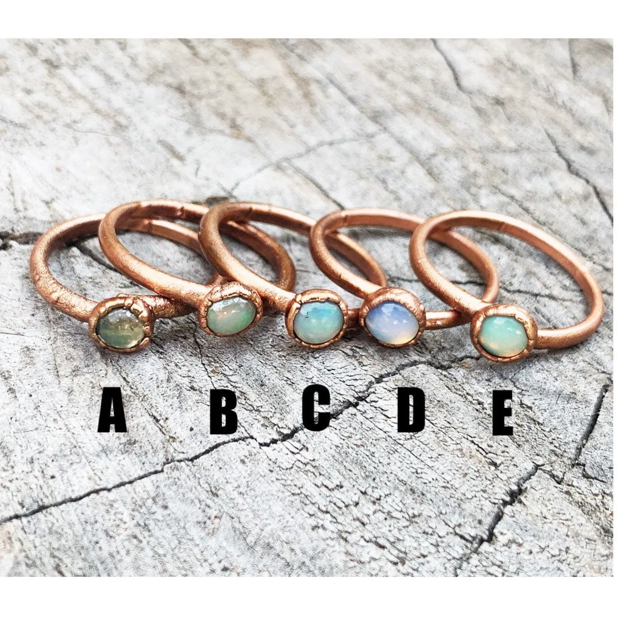 Stackable Opal Rings
