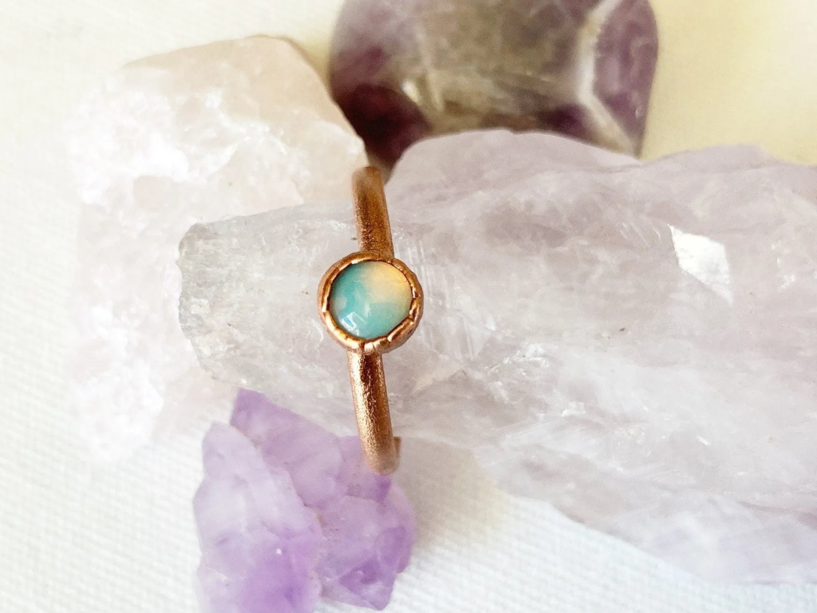 Stackable Opal Rings