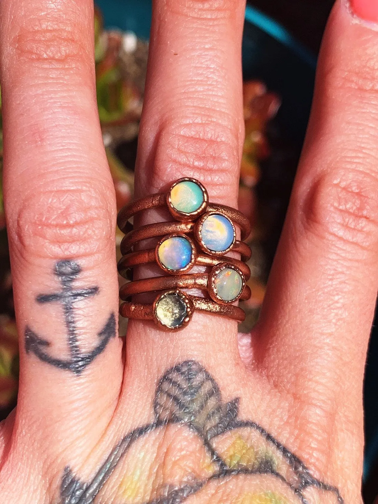 Stackable Opal Rings