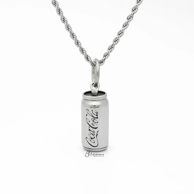 Stainless Steel Coca Cola Can Pendant