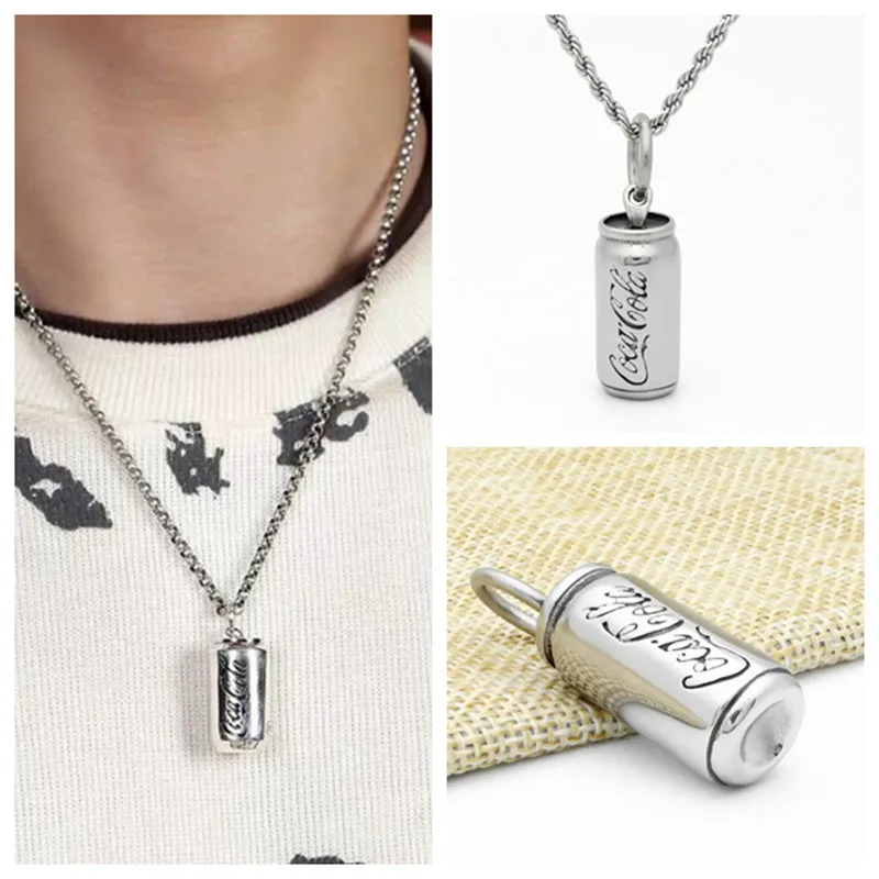 Stainless Steel Coca Cola Can Pendant