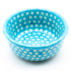 Tiny Round Bowl 4 oz in Aqua Elegance