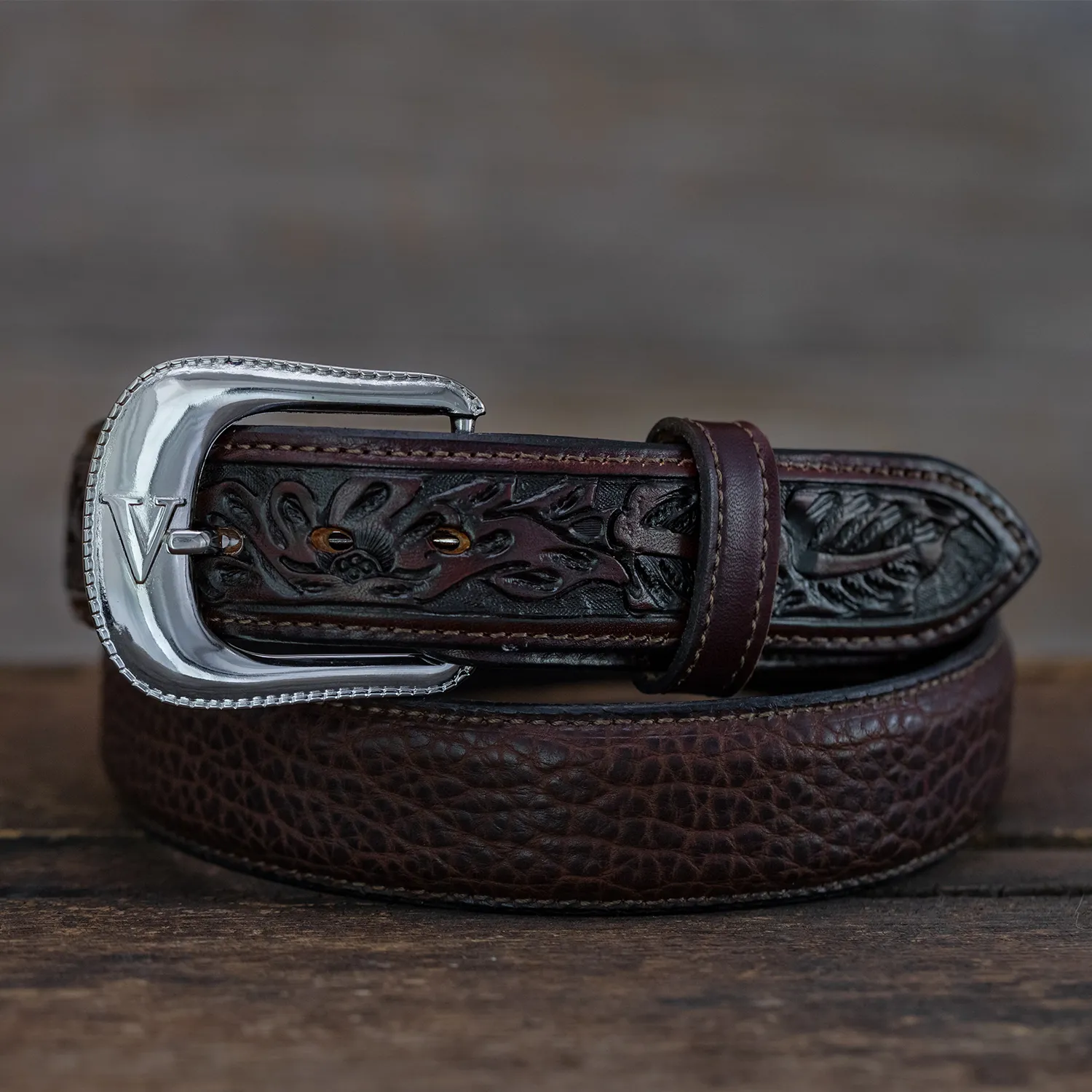 Tooled Pebbled Bison
