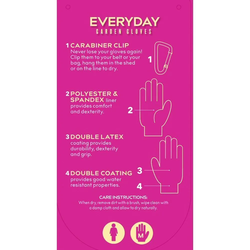 Treadstone ClipGlove Pink Everyday Gloves - Medium