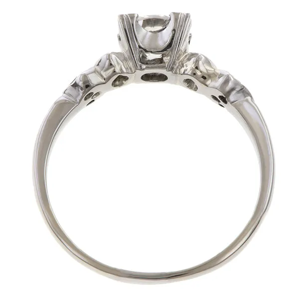 Vintage Engagement Ring, RBC 0.60ct