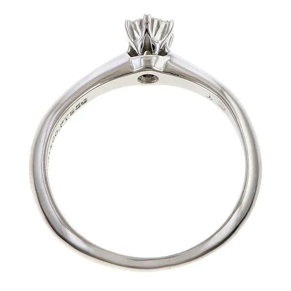 Vintage Tiffany & Co Solitaire Engagement Ring, 0.19ct.
