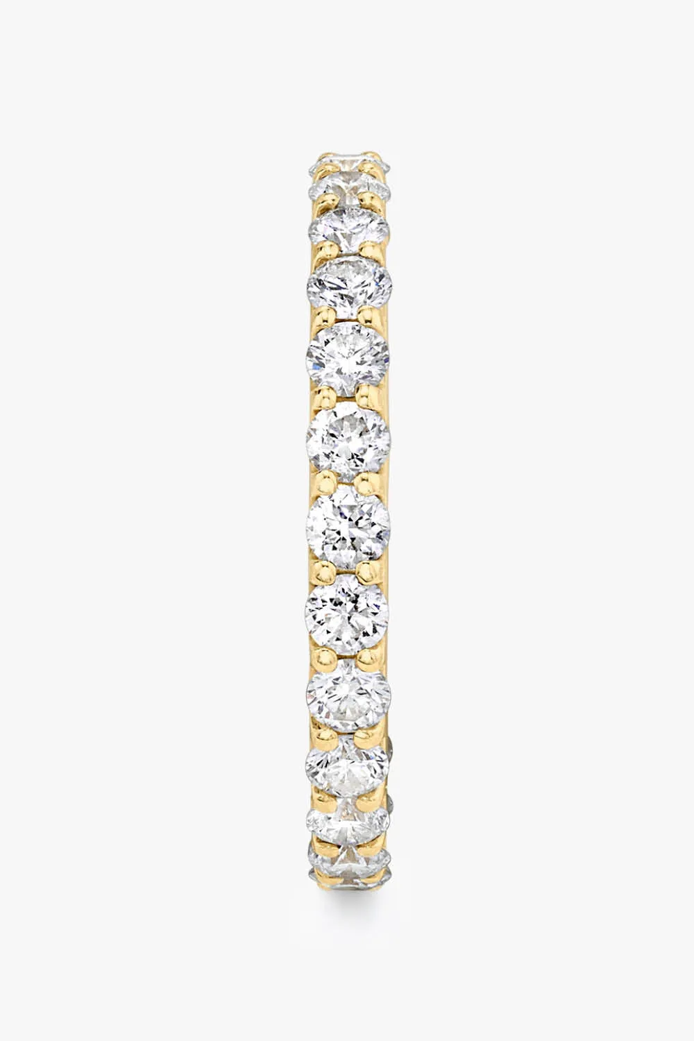 VRAI Round Eternity Band in Yellow Gold