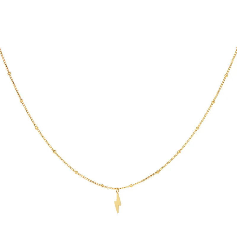 Zircon Moon Star Pendant Necklace